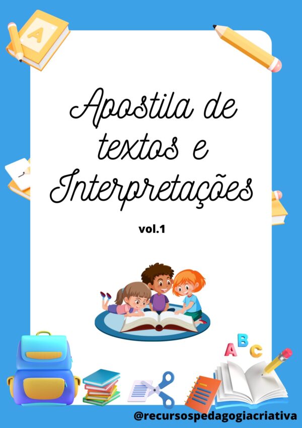 Apostila de Textos E interpretação (Letra imprensa)