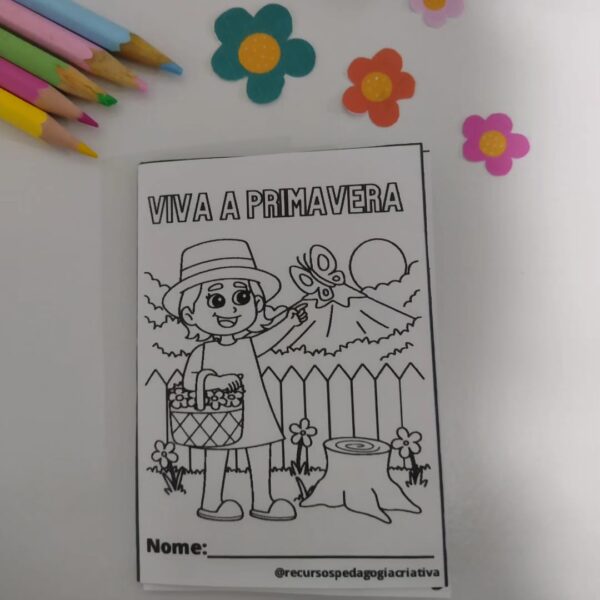 Mini Livro Primavera