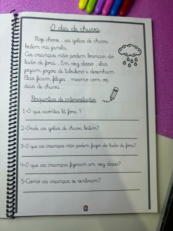 Apostila de Textos e Interpretação 1ºe 2 º Ano (Letra cursiva) - Image 3