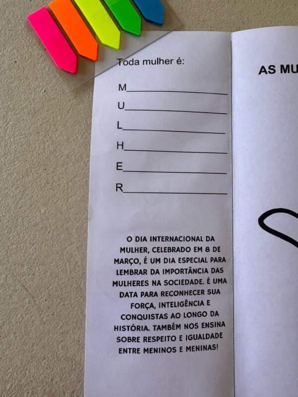 Lapbook dia internacional das mulheres - Imagem 3