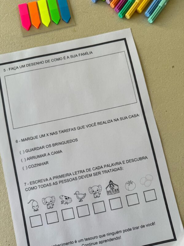 Avaliação 1º Ano (1º Bimestre) - Imagem 3