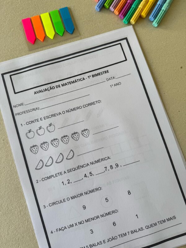 Avaliação 1º Ano (1º Bimestre) - Imagem 9