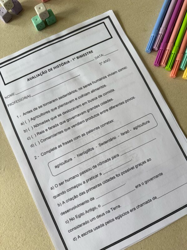 Avaliação 5º Ano (1º Bimestre) - Imagem 6
