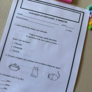 Avaliação 2º ano ( 2º bimestre )