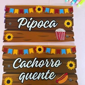 Plaquinhas Festa Junina