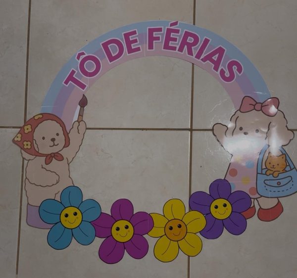 Moldura de bambolê Tô de férias - Imagem 3