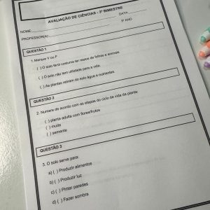 Avaliação 3º ANO - 3º BIMESTRE