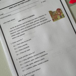 Simulado 2º Ano - 3º Bimestre