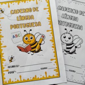 Kit Capas de Caderno – Tema Abelhinha