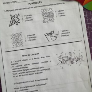🎉 Sequência Didática de Carnaval – 3º Ano 🎭