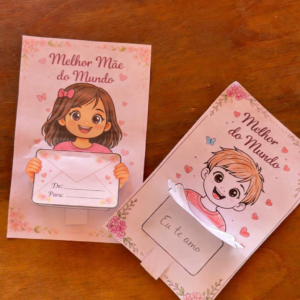 Cartão dia das mães - Melhor mãe do mundo
