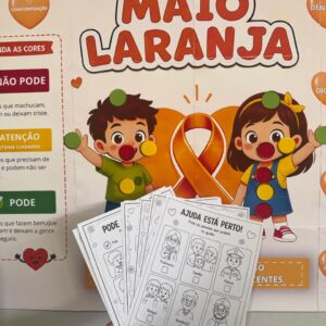 🌻 Maio Laranja – Painel + Atividades Educativas