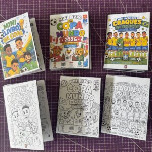 MINI LIVROS COPA DO MUNDO 2026 ⚽