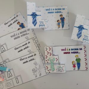 💙 Cartão Escadinha – Dia dos Pais