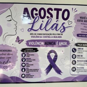 Painel Agosto Lilás