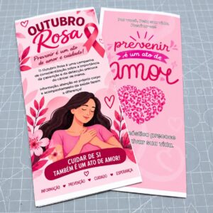 Folder informativo Outubro Rosa